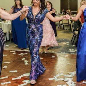 Multi color formal dress